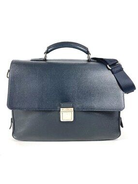 Louis Vuitton Business Bag Vasili GM Taiga Leather Bolt Navy Bol